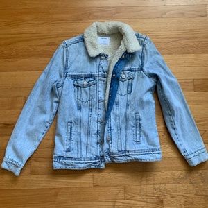 Sherpa-Lined Jean Jacket